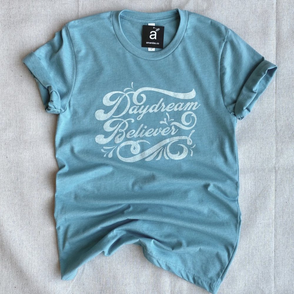 The "Daydream Believer" Tee in Lagoon Blue